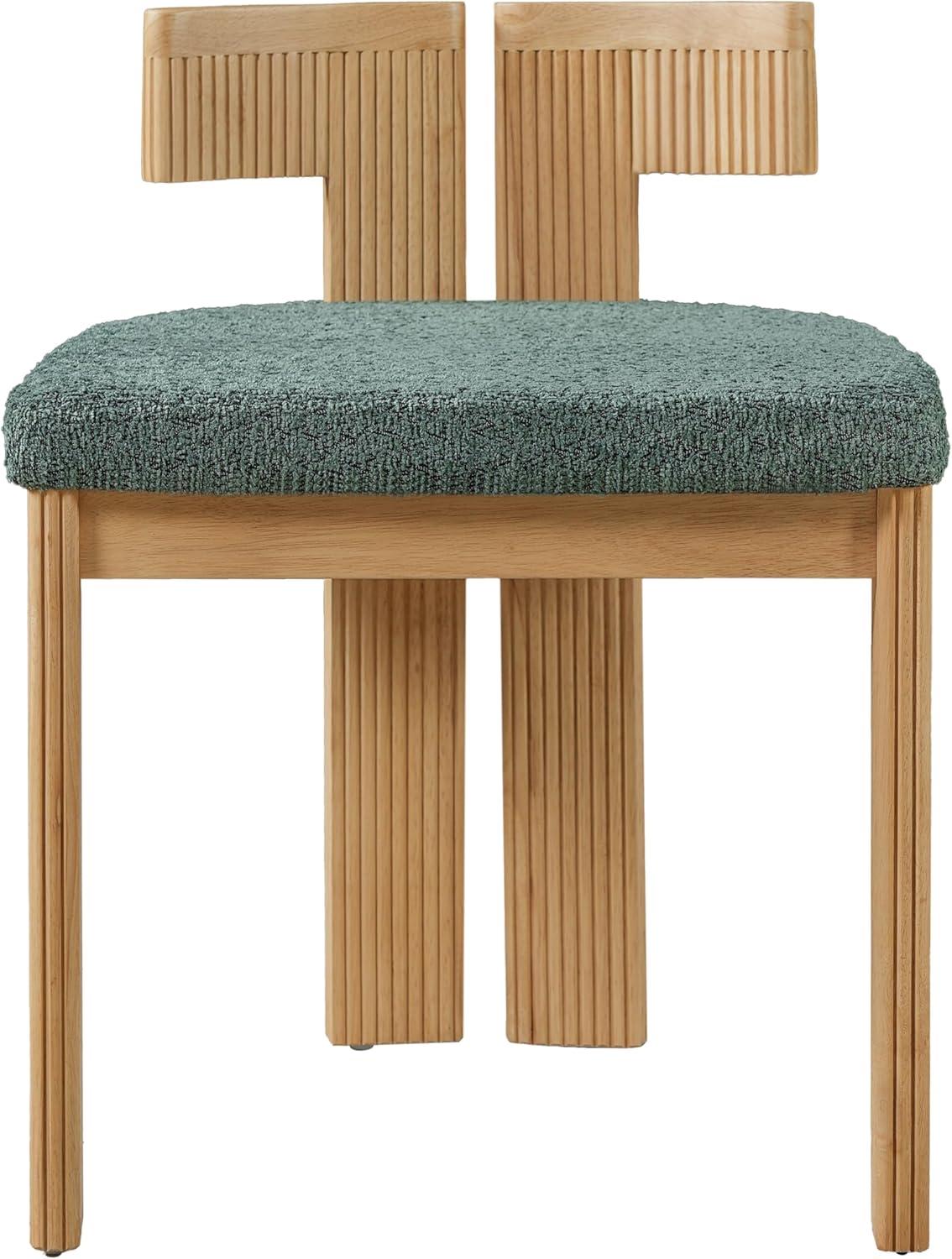 image:imageChristopher Knight Home Dagna Boucle Upholstered Dining Chairs Set of 2 Solid Wood Dining Room Chair Modern Kitchen Side Chair with Back Pillow BeigeNaturalGreennatural