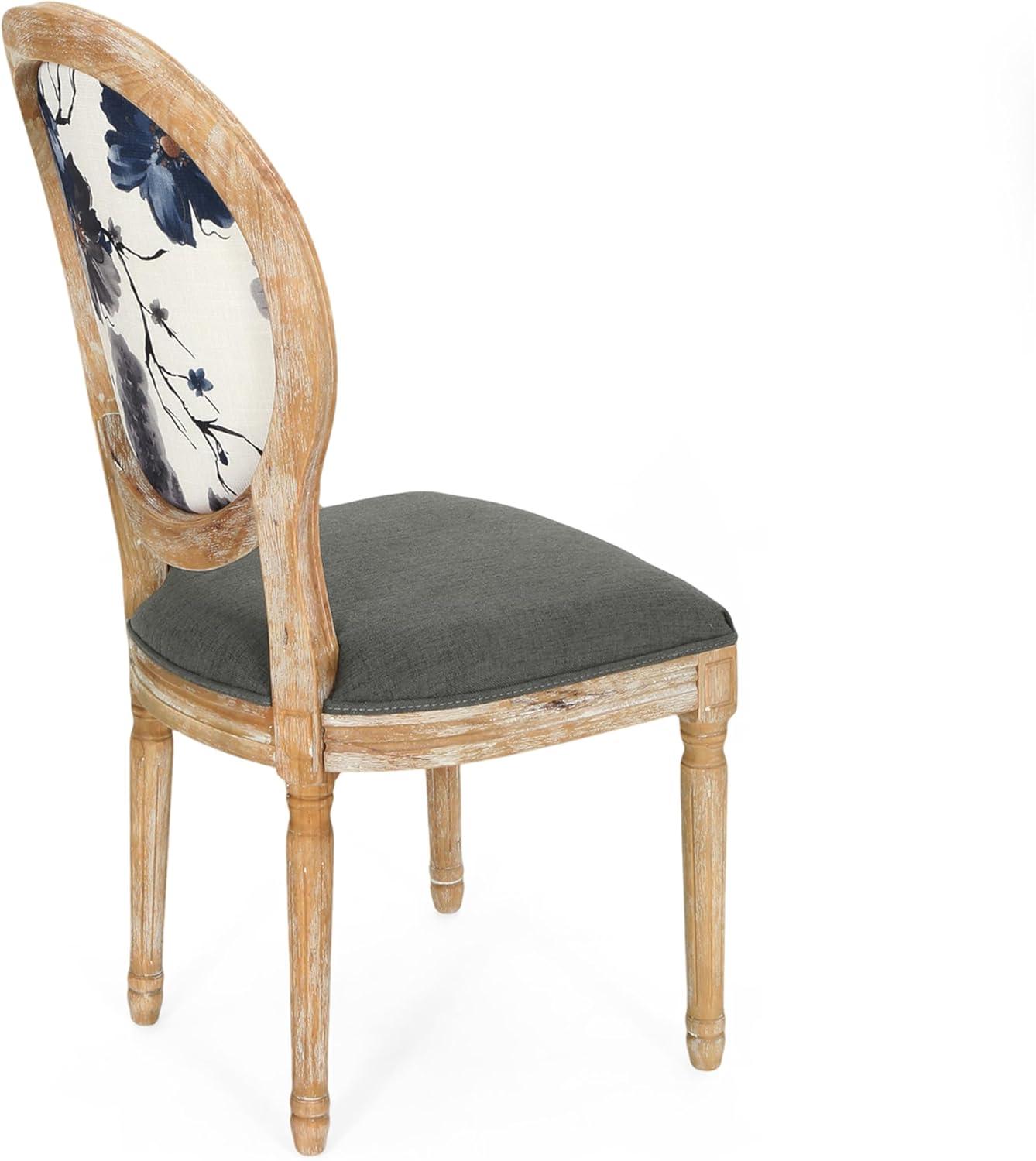 image:imageChristopher Knight Home Derring 7 Piece Dining Set Dark GrayFloral PrintNatural
