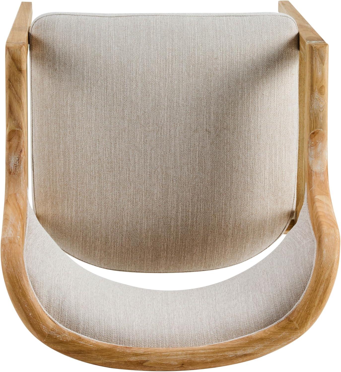 image:imageChristopher Knight Home Dolia Mid Century Modern Dining Chairs Set of 2 Dining Chair with Fabric Upholstery Wooden Kitchen Chairs with Curved Backrest Extra Seat for Dining Room Beige WalnutBeige Natural
