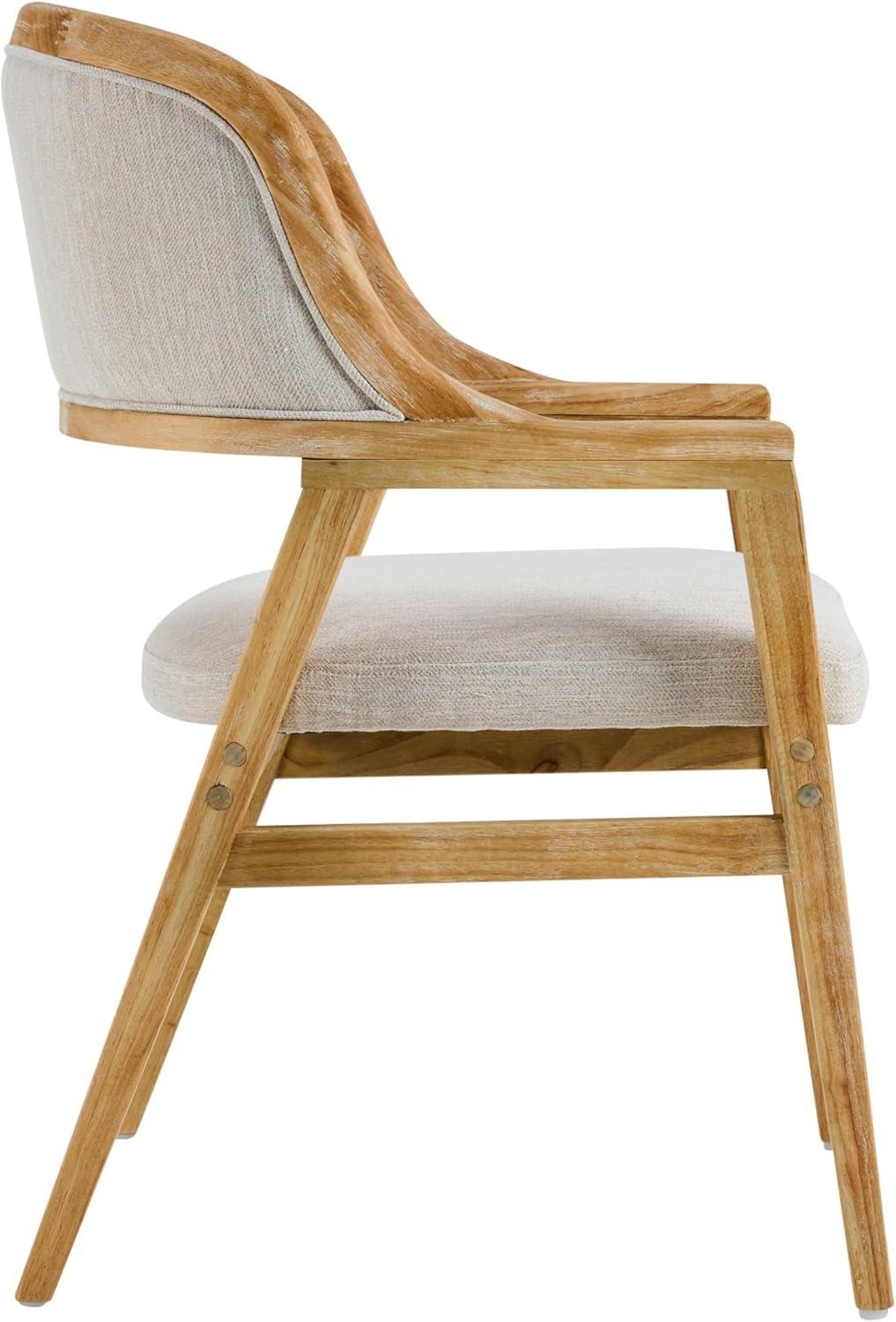 image:imageChristopher Knight Home Dolia Mid Century Modern Dining Chairs Set of 2 Dining Chair with Fabric Upholstery Wooden Kitchen Chairs with Curved Backrest Extra Seat for Dining Room Beige WalnutBeige Natural