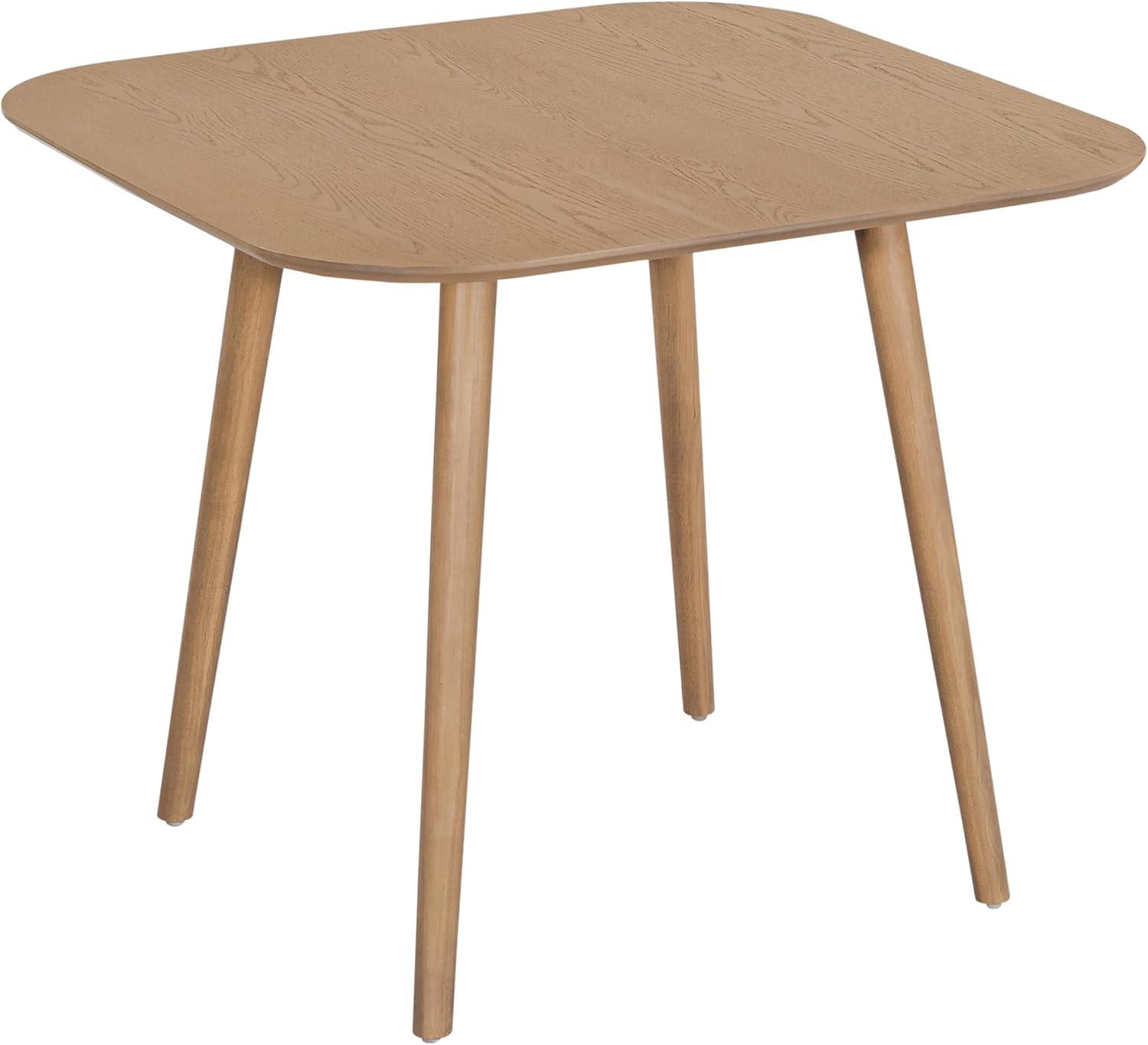 image:imageChristopher Knight Home Ekko Modern Small Dining Table Wooden Square Dining RoomKitchen Table with Tapered Splayed Legs Compact Dinner Table with Faux Wood Veneer Easy Assembly Light NaturalLight Natural