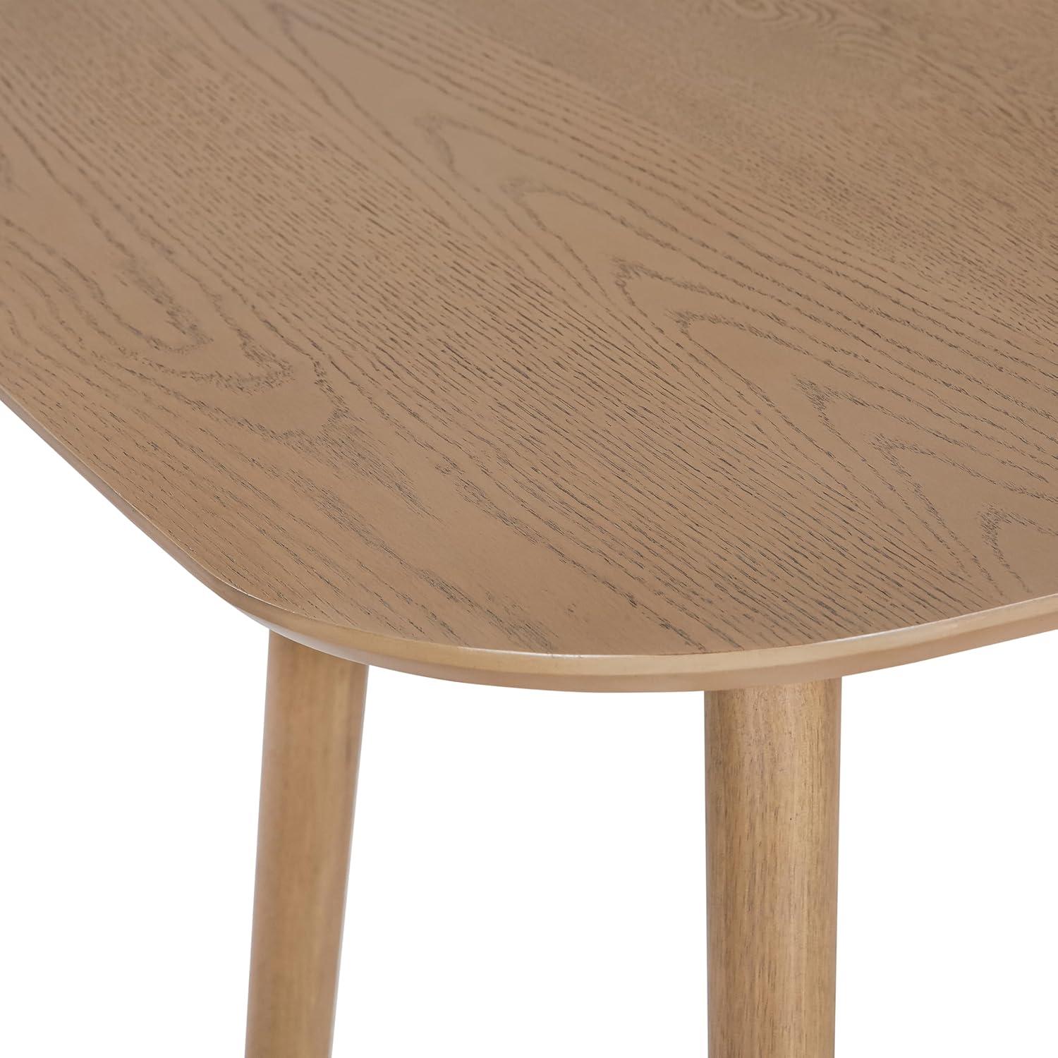 image:imageChristopher Knight Home Ekko Modern Small Dining Table Wooden Square Dining RoomKitchen Table with Tapered Splayed Legs Compact Dinner Table with Faux Wood Veneer Easy Assembly Light NaturalLight Natural
