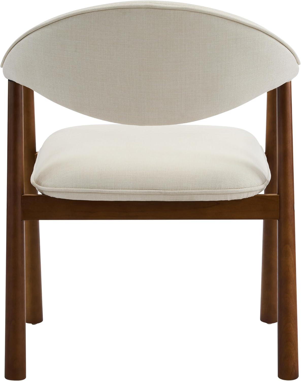 image:imageChristopher Knight Home Faeri Faux Leather Upholstered Dining Chairs Set of 2 Curved Backrest Kitchen Side Chair Rubberwood Dining Room Chairs Extra Seat for Living Room BrownNaturalBeigewalnut