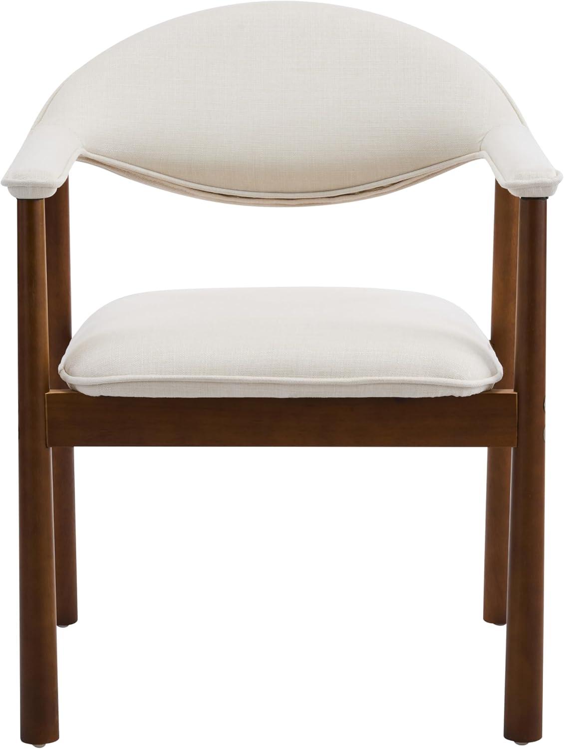 image:imageChristopher Knight Home Faeri Faux Leather Upholstered Dining Chairs Set of 2 Curved Backrest Kitchen Side Chair Rubberwood Dining Room Chairs Extra Seat for Living Room BrownNaturalBeigewalnut