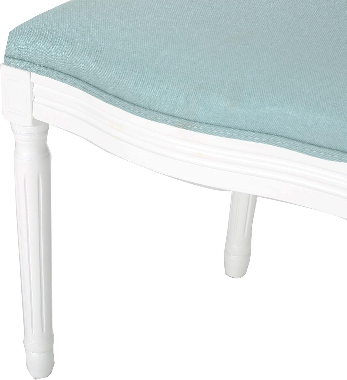 image:imageChristopher Knight Home Gustave French Country Fabric Dining Chairs Set of 4 Light Blue White