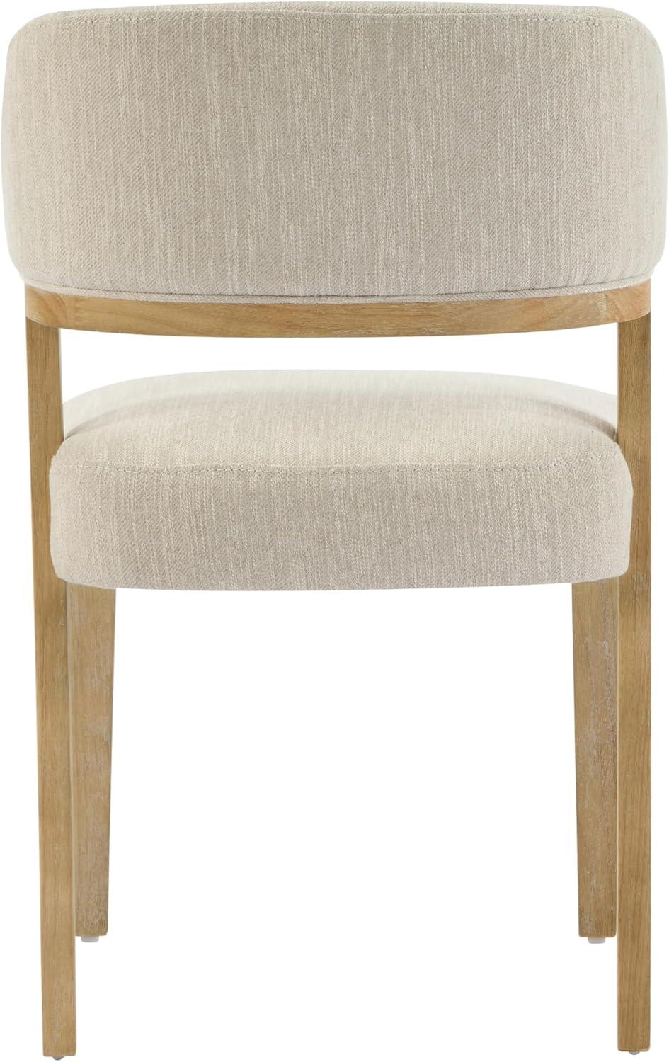 image:imageChristopher Knight Home Hanie Modern Upholstered Dining Chair Set of 2 Curved Backrest Kitchen Side Chair Wooden Armless Dining Room Chair Extra Seat for Living Room NaturalBeigeNaturalbeige