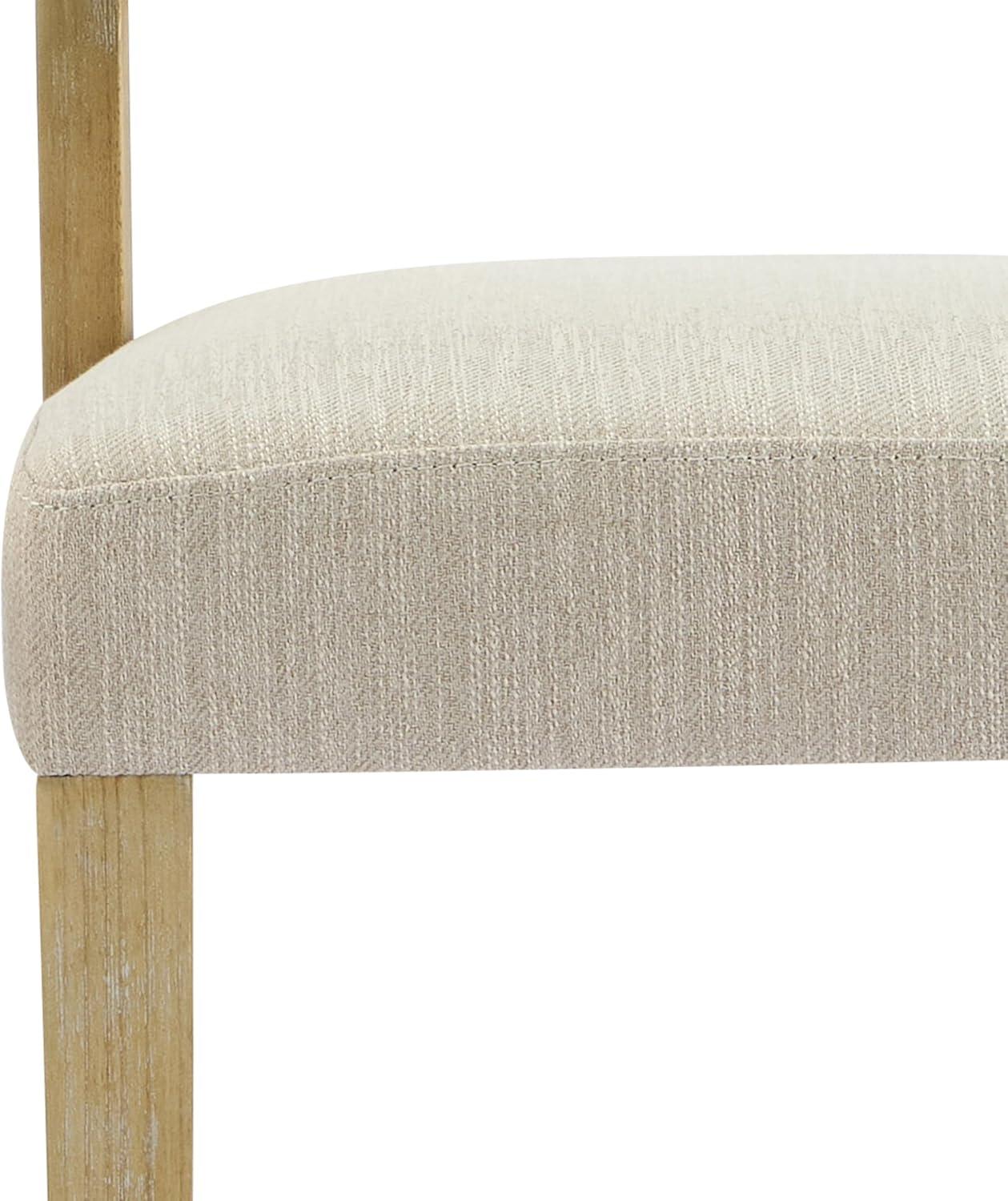 image:imageChristopher Knight Home Hanie Modern Upholstered Dining Chair Set of 2 Curved Backrest Kitchen Side Chair Wooden Armless Dining Room Chair Extra Seat for Living Room NaturalBeigeNaturalbeige