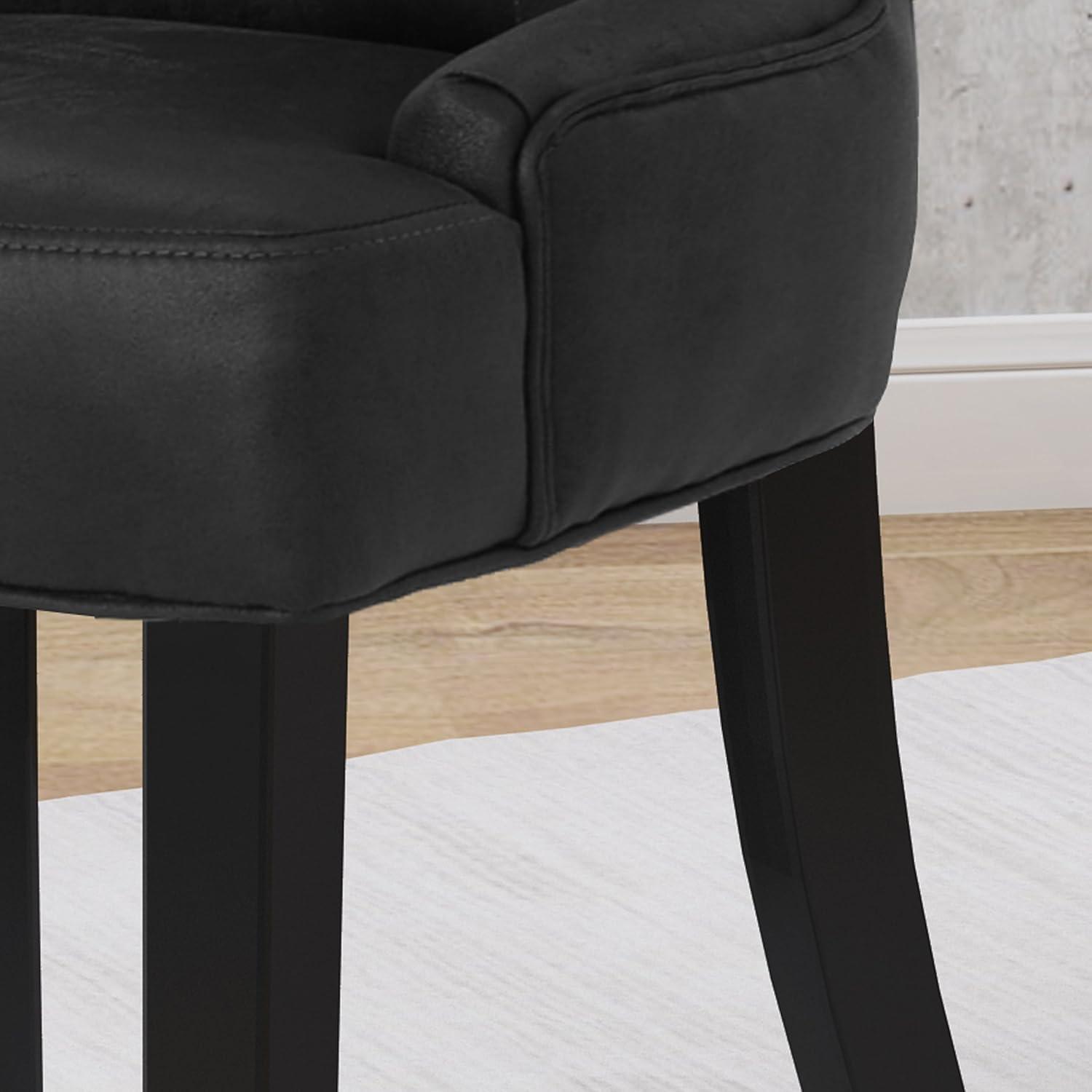 image:imageChristopher Knight Home Hayden Fabric Dining Chairs 2Pcs SetPolyester Light GreyBlack Dark Brown