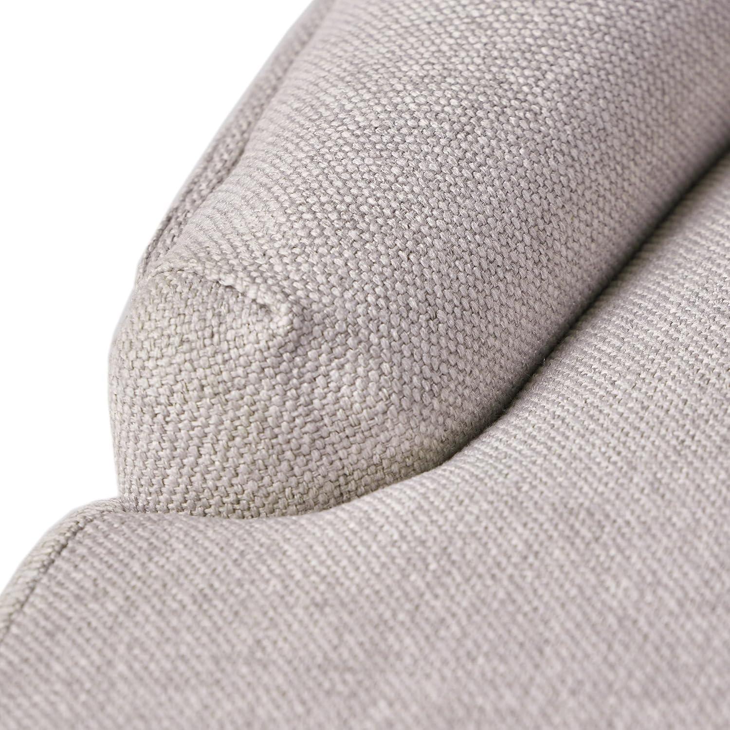 image:imageChristopher Knight Home Hayden Fabric Dining Chairs 2Pcs SetPolyester Light GreyLight Grey Dark Brown