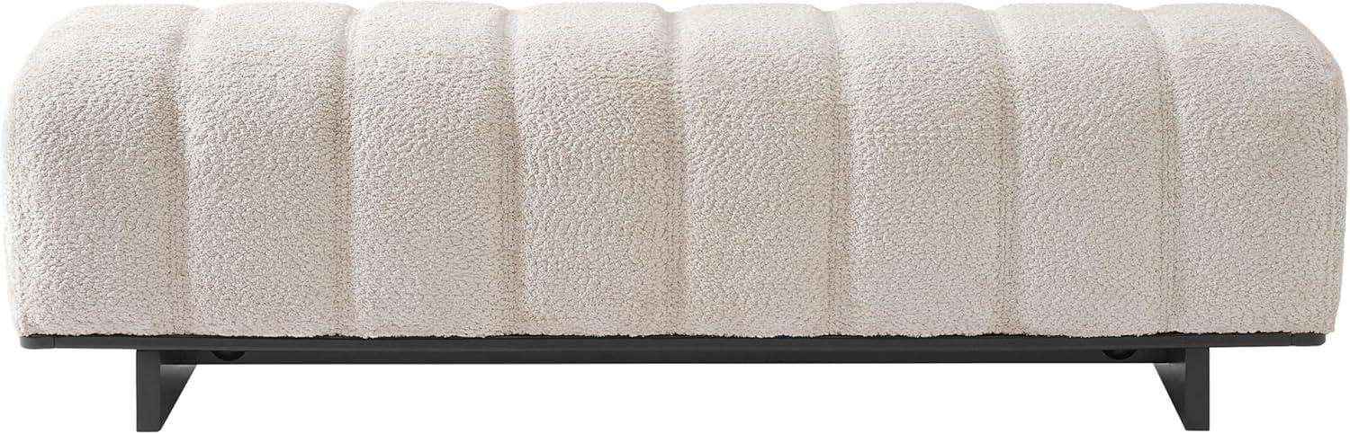 image:imageChristopher Knight Home Lamie Faux Leather Upholstered Dining Bench Wooden Entryway Bench Long Sofa Footstool for Living Room Bedroom End of Bed Bench BrownBlackBeigeblack