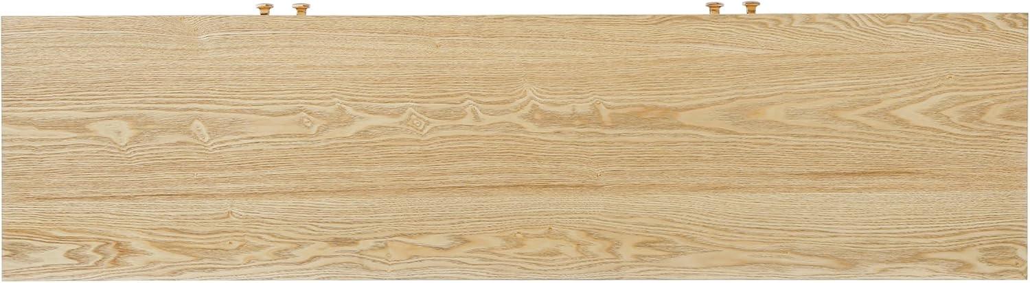 image:imageChristopher Knight Home Lona Modern Minimalist Wooden Storage Sideboard Living Room Cupboard with Shelves Dining RoomKitchen Buffet Cabinet Entryway Display Table Home Office Decoration SilverNatural