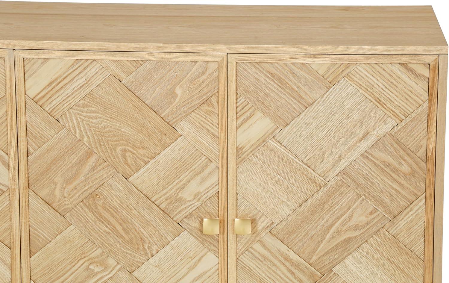 image:imageChristopher Knight Home Lona Modern Minimalist Wooden Storage Sideboard Living Room Cupboard with Shelves Dining RoomKitchen Buffet Cabinet Entryway Display Table Home Office Decoration SilverNatural