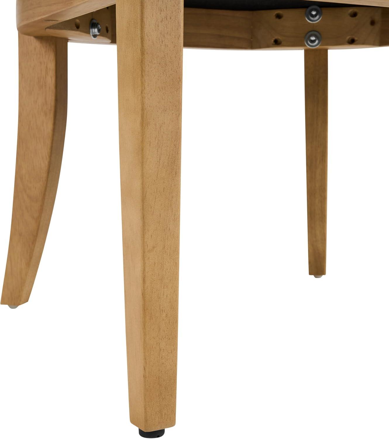 image:imageChristopher Knight Home Moren Upholstered Dining Chairs Set of 2 Sturdy Rubberwood Dining Chair with Armrest Kitchen Chairs with Comfy Curved Backrest Extra Seat for Dining Room Beige WalnutBeige Natural