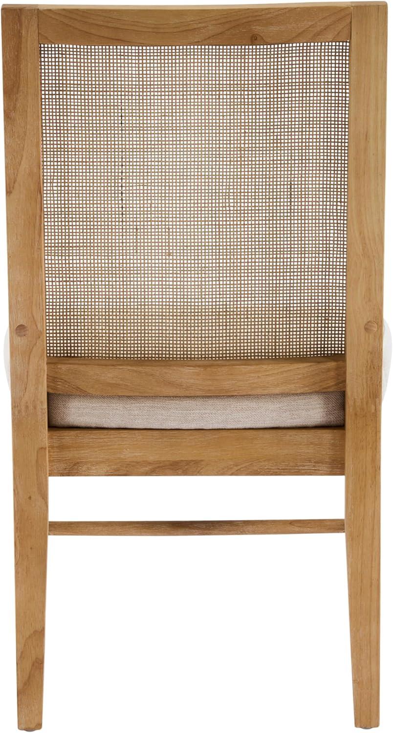 image:imageChristopher Knight Home Relinga French Country Upholstered Dining Chairs Set of 2 Wooden Dining Room Armless Chair with Cane Backrest High Back Kitchen Side Chair BeigeNaturalBeigenatural