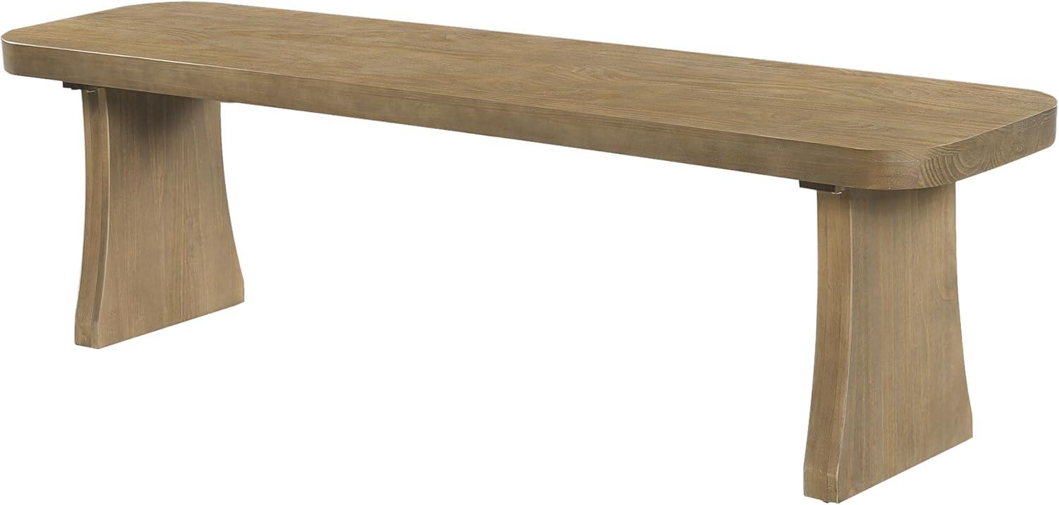image:imageChristopher Knight Home Solley 63 Indoor Pine Dining Bench Solid Wood Bench Seat for Dining Table Rectangular Dining Seat Spacious Seating Long Footstool for Living Room Dining Room Pine Wood