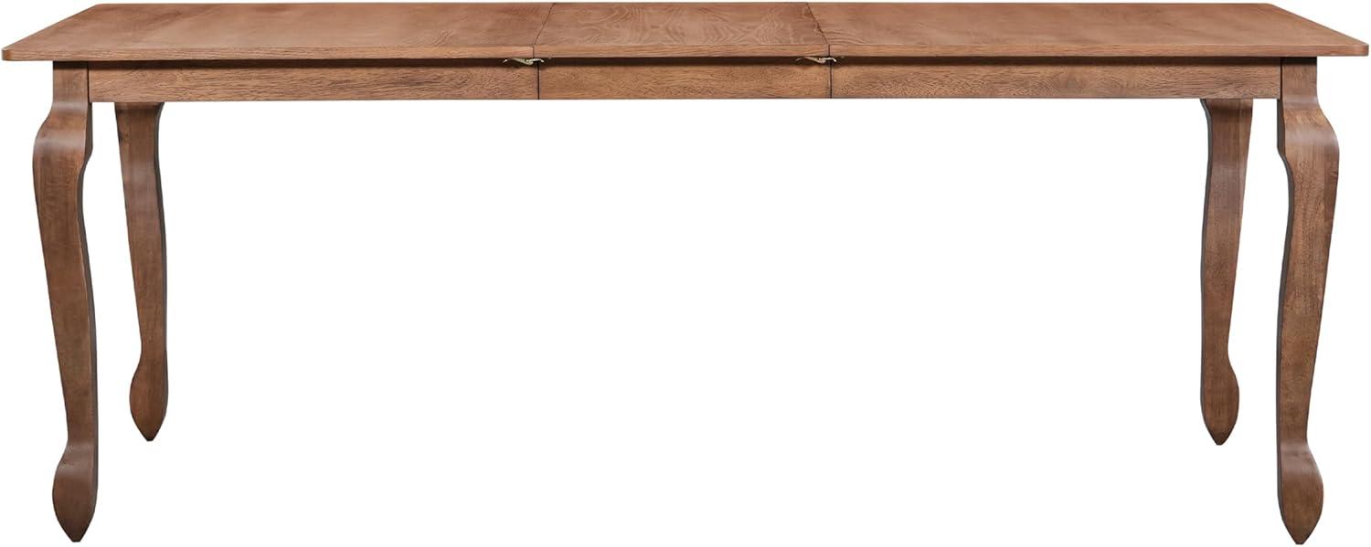 image:imageChristopher Knight Home Spone 7Piece Dining Table Set for 6 Wooden Extendable Dining Room Table Set for 46 People Upholstered Dining Chairs Set with Cane Webbing Beige Brown Walnut