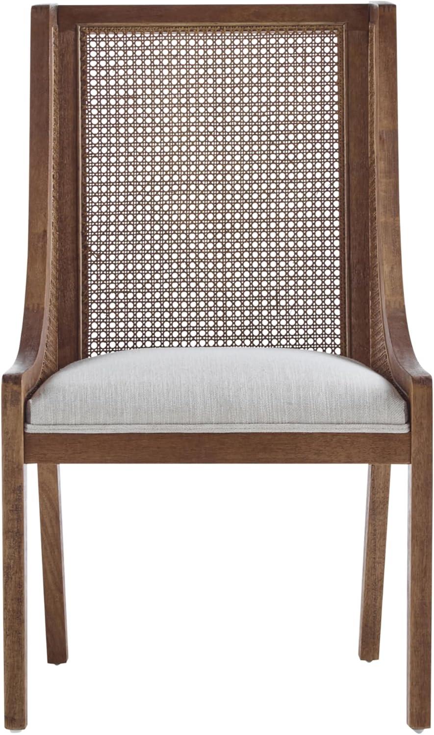 image:imageChristopher Knight Home Spone 7Piece Dining Table Set for 6 Wooden Extendable Dining Room Table Set for 46 People Upholstered Dining Chairs Set with Cane Webbing Beige Brown Walnut