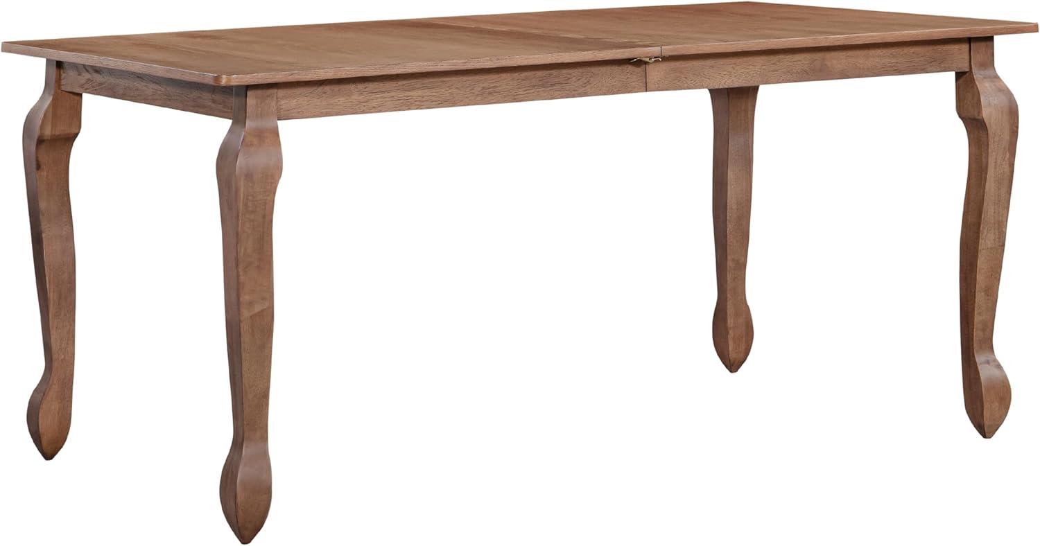 image:imageChristopher Knight Home Spone 7Piece Dining Table Set for 6 Wooden Extendable Dining Room Table Set for 46 People Upholstered Dining Chairs Set with Cane Webbing Beige Brown Walnut