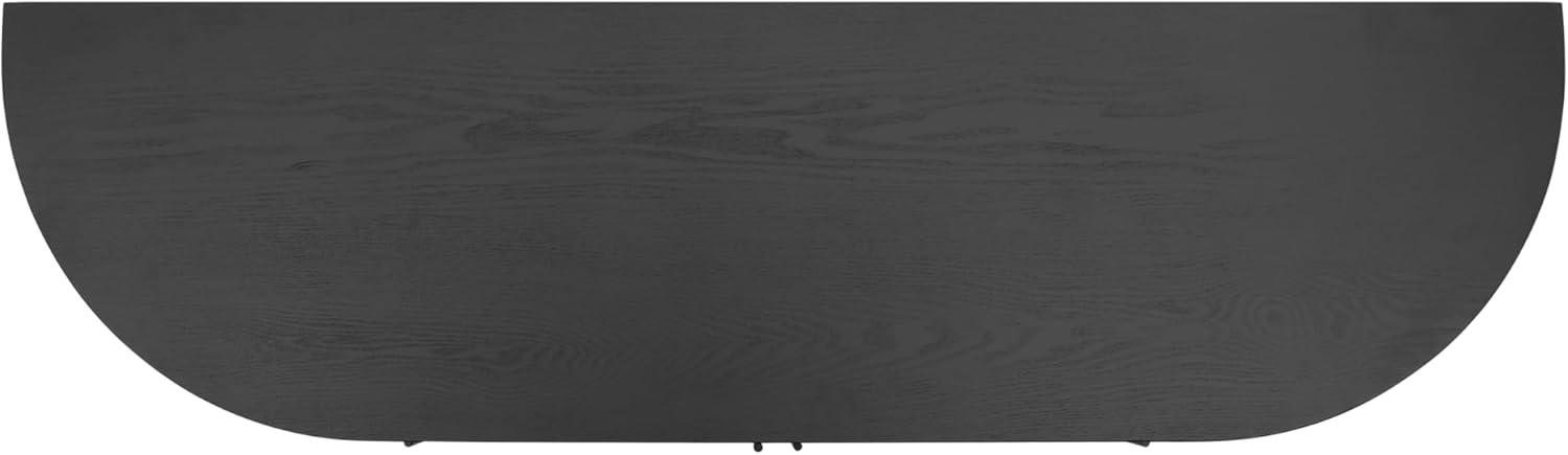 image:imageChristopher Knight Home Tian Modern Wooden Kitchen Sideboard Cabinet with Metal Handles Living Room Storage Cabinet with Shelves Spacious Dining Room Cupboard with 4 Doors Curved Form NaturalBlack