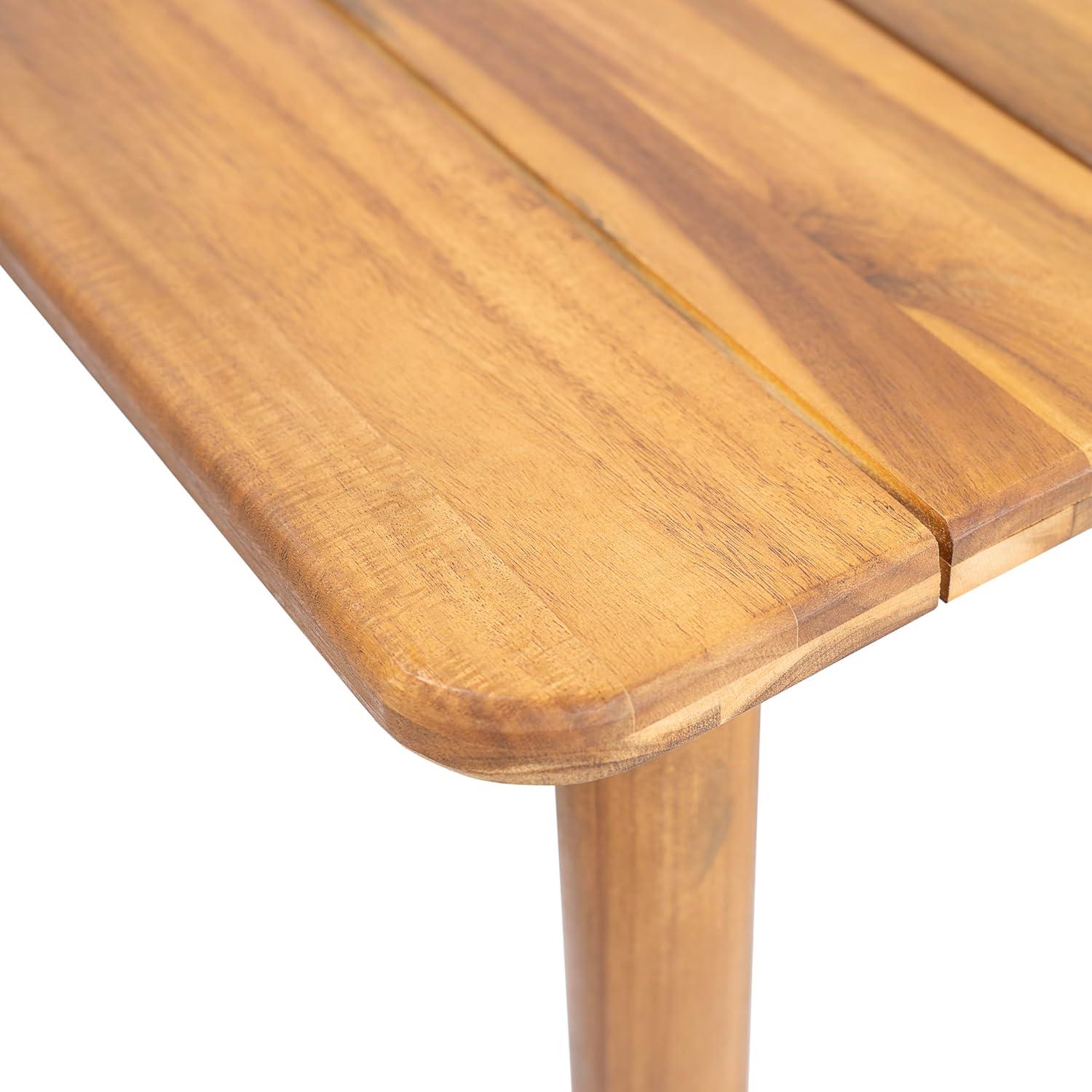 image:imageChristopher Knight Home Visola 79 Farmhouse Patio Acacia Wood Dining Table Indoor and Outdoor Dining Room Table for 8 Persons Rectangular Dining Table for BackyardGarden Light TeakTeak