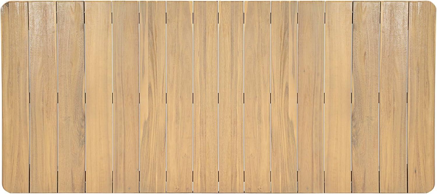 image:imageChristopher Knight Home Visola 79 Farmhouse Patio Acacia Wood Dining Table Indoor and Outdoor Dining Room Table for 8 Persons Rectangular Dining Table for BackyardGarden Light TeakLight Teak