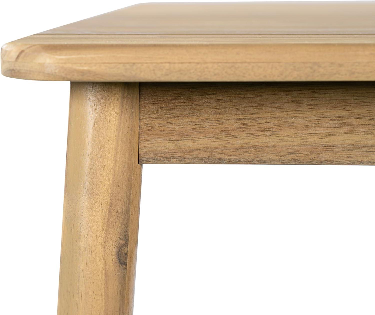 image:imageChristopher Knight Home Visola 79 Farmhouse Patio Acacia Wood Dining Table Indoor and Outdoor Dining Room Table for 8 Persons Rectangular Dining Table for BackyardGarden Light TeakLight Teak