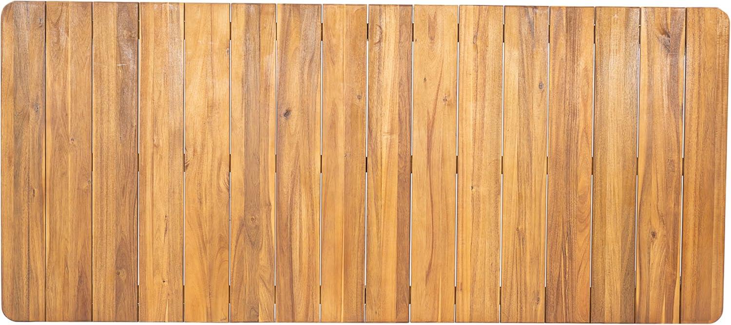 image:imageChristopher Knight Home Visola 79 Farmhouse Patio Acacia Wood Dining Table Indoor and Outdoor Dining Room Table for 8 Persons Rectangular Dining Table for BackyardGarden Light TeakTeak