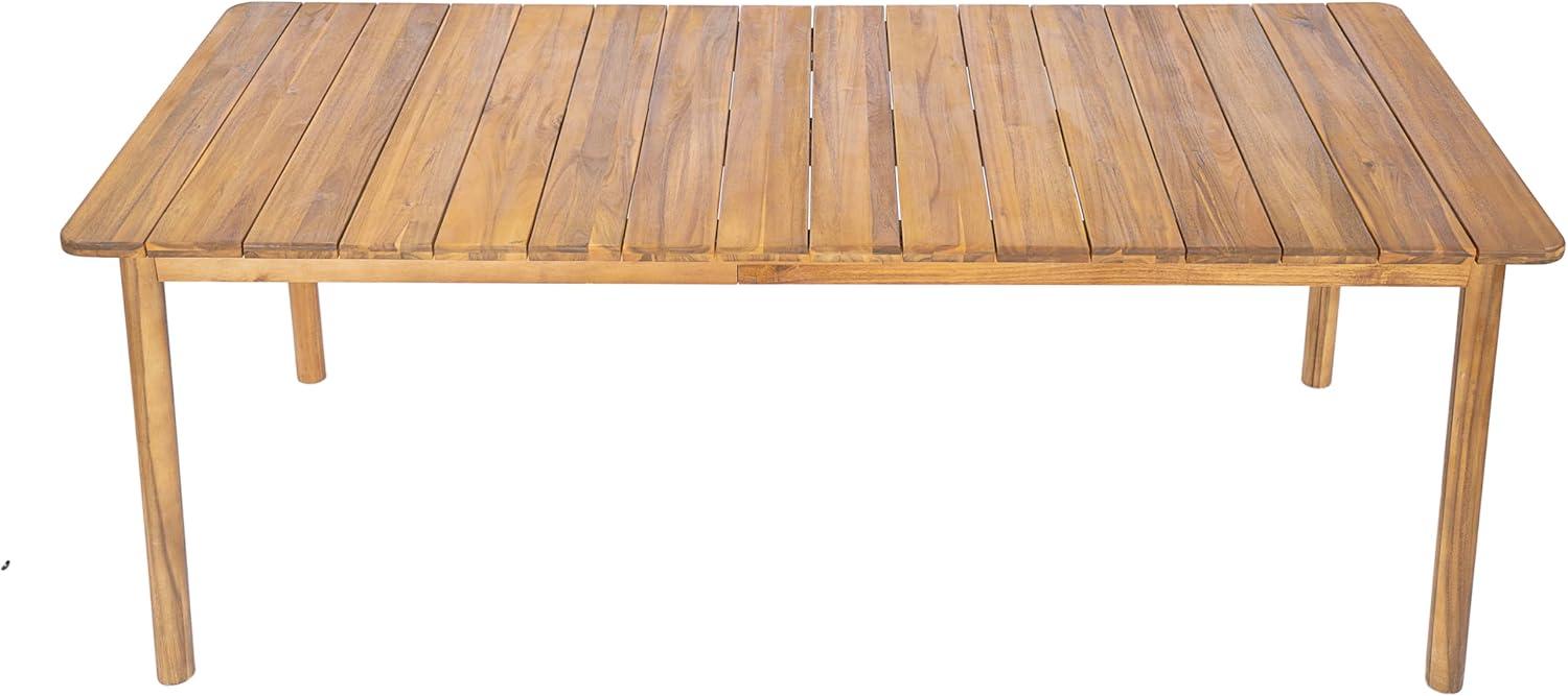 image:imageChristopher Knight Home Visola 79 Farmhouse Patio Acacia Wood Dining Table Indoor and Outdoor Dining Room Table for 8 Persons Rectangular Dining Table for BackyardGarden Light TeakTeak