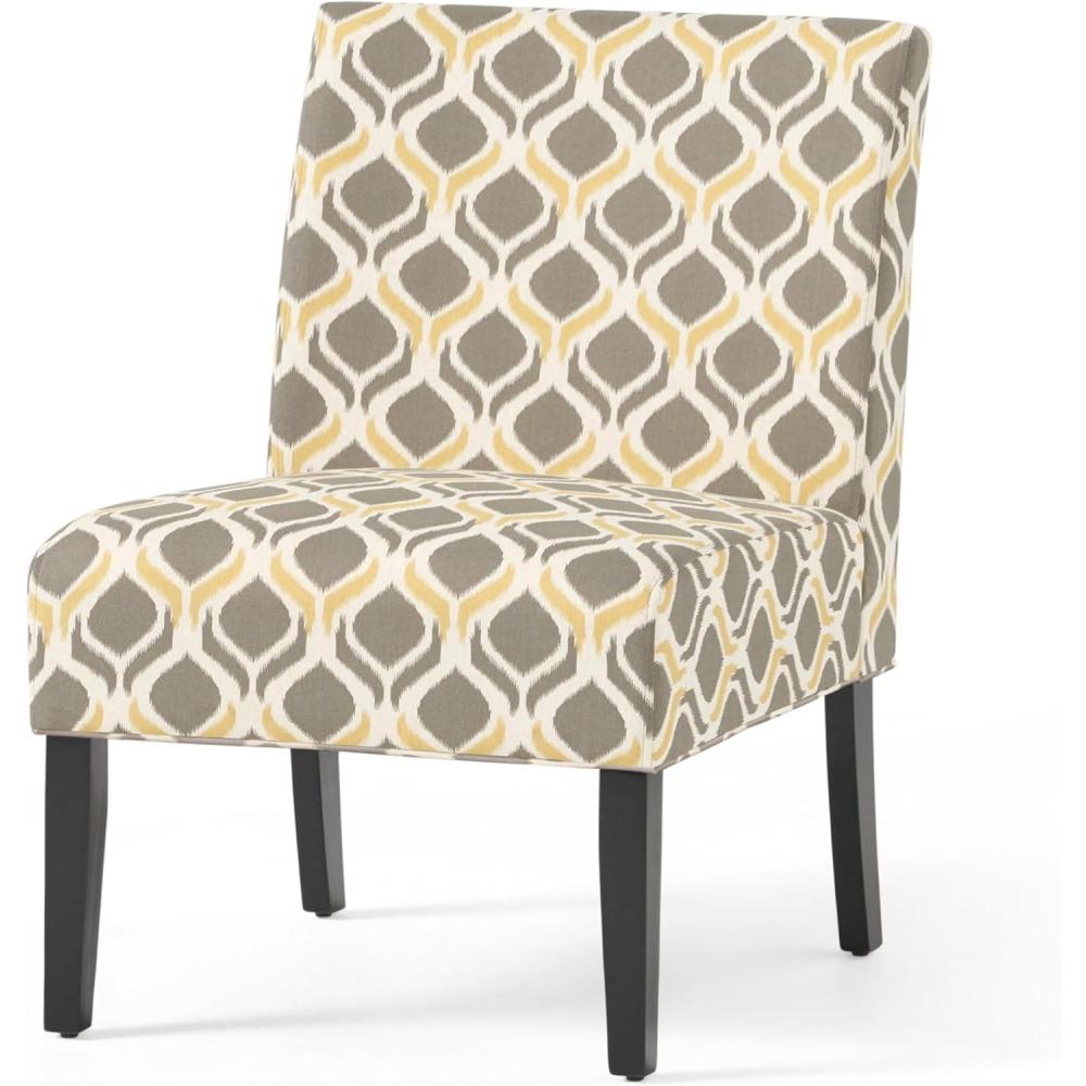 image:imageChristopher Knight Home Kassi Fabric Dining Chair Blue NavyYellow Gray