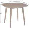 Christopher Knight Home Bass Mid Century Modern Square Faux Wood Dining Table, Walnut Finish, 35.75D x 35.75W x 30H in