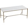 Christopher Knight Home Bessa Modern Dining Table for 6, Wood Dining Room Table with Marble-Effect Top, Spacious Rectangular Kitchen Table with Hand-Forged Hammered Iron Legs, Forged Pewter Gray(Forged Brass Brown)