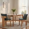 Christopher Knight Home Dagna Boucle Upholstered Dining Chairs Set of 2, Solid Wood Dining Room Chair, Modern Kitchen Side Chair with Back Pillow, Beige+Natural(Green+natural)