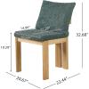 Christopher Knight Home Dagna Boucle Upholstered Dining Chairs Set of 2, Solid Wood Dining Room Chair, Modern Kitchen Side Chair with Back Pillow, Beige+Natural(Green+natural)