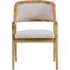 Christopher Knight Home Dolia Mid Century Modern Dining Chairs Set of 2, Dining Chair with Fabric Upholstery, Wooden Kitchen Chairs with Curved Backrest, Extra Seat for Dining Room, Beige + Walnut(Beige + Natural)