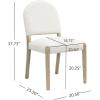 Christopher Knight Home Domira Modern Dining Table Set for 4, 5-Piece Wood Frame Dining Room Table Set, Round Kitchen Table Chairs Set of 4 with Upholstered Armless Chairs, Beige + Walnut(Beige + Light Ash + Natural)
