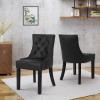 Christopher Knight Home Hayden Fabric Dining Chairs, 2-Pcs Set,Polyester, Light Grey(Black + Dark Brown)