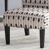 Christopher Knight Home Kassi Fabric Dining Chair, Blue / Navy(Beige and Matte Black Finish)