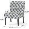 Christopher Knight Home Kassi Fabric Dining Chair, Blue / Navy(Blue / Navy)