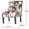Christopher Knight Home Kassi Fabric Dining Chair, Blue / Navy(Milk Cow)