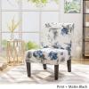 Christopher Knight Home Kassi Fabric Dining Chair, Blue / Navy(White black)