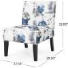 Christopher Knight Home Kassi Fabric Dining Chair, Blue / Navy(White black)