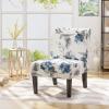 Christopher Knight Home Kassi Fabric Dining Chair, Blue / Navy(White black)