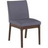 Christopher Knight Home Kwame Fabric / Walnut Finish Dining Chairs, 2-Pcs Set, Dark Grey(Dark Grey)