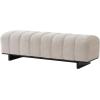 Christopher Knight Home Lamie Faux Leather Upholstered Dining Bench, Wooden Entryway Bench, Long Sofa Footstool for Living Room, Bedroom End of Bed Bench, Brown+Black(Beige+black)