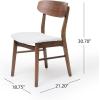 Christopher Knight Home Lucious 50″ Rectangular Dining Set, 5-Pcs Set, Natural Walnut / Light Beige