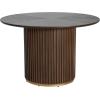 Christopher Knight Home Nalinga Modern Round Dining Room Table for 4, Wooden Round Kitchen Table with Pedestal Base, Space-Saving Dining Table, Ideal for Restaurant/Family Gatherings, Walnut(Walnut)