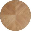 Christopher Knight Home Nalinga Modern Round Dining Room Table for 4, Wooden Round Kitchen Table with Pedestal Base, Space-Saving Dining Table, Ideal for Restaurant/Family Gatherings, Walnut(Natural)