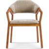 Christopher Knight Home Peys Mid Century Modern Dining Chairs Set of 2, Dining Chair with Chenille Upholstery, Wooden Kitchen Chairs with Curved Backrest, Extra Seat for Dining Room, Oatmeal + Teak(Oatmeal + Teak)