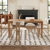 Christopher Knight Home Rumble Upholstered Dining Chairs Set of 4, Armless Kitchen Dining Room Chairs with H Shape Metal Legs, Curved Backrest Kitchen Side Chairs with Wood-Like Frame, Black + White(Beige + Natural)