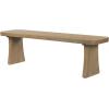 Christopher Knight Home Solley 63″ Indoor Pine Dining Bench, Solid Wood Bench Seat for Dining Table, Rectangular Dining Seat, Spacious Seating, Long Footstool for Living Room Dining Room, Pine Wood